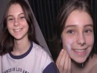 Jovencita rusa de 18 años HiYouth recibe facial